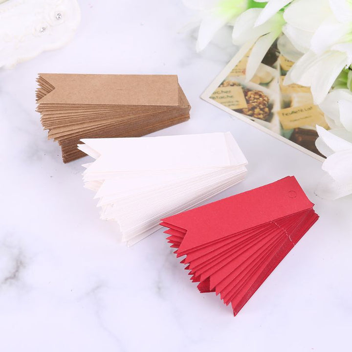 Set of 100 Blank Kraft Paper Gift Tags