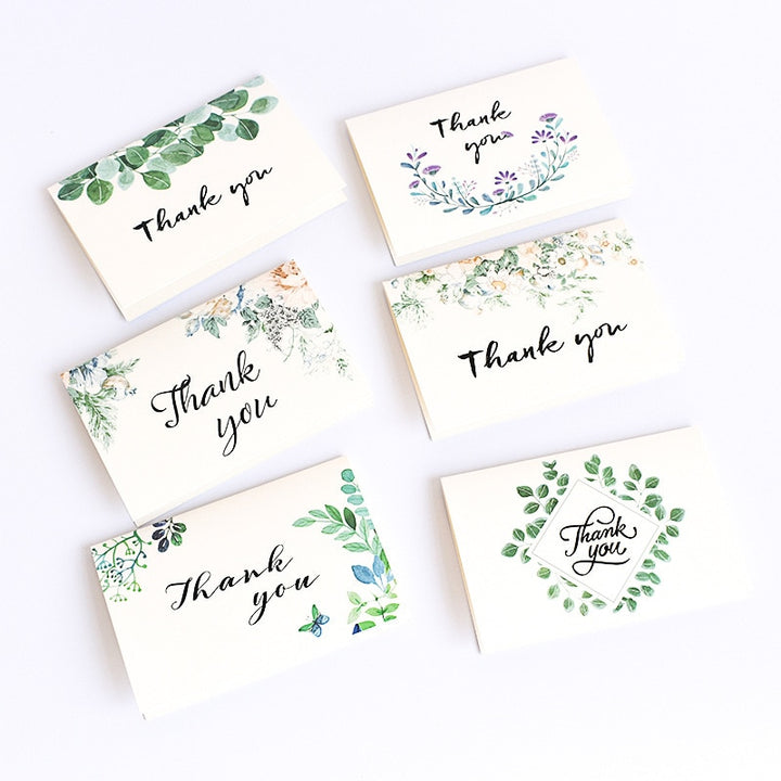 Set of 6 Thank You Cards with Envelopes