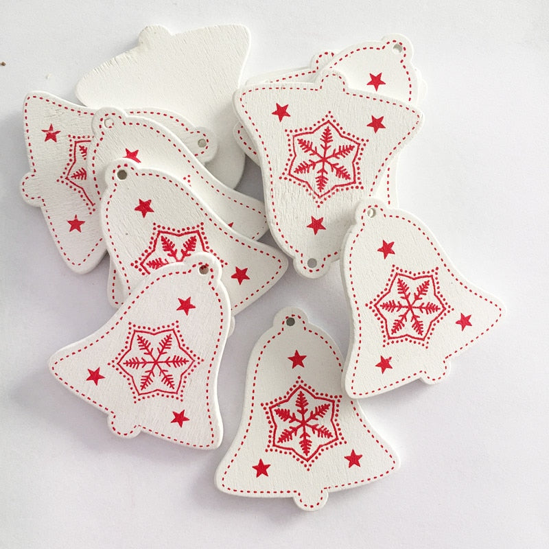 wooden christmas pendants, view 3 - MRSLM