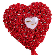 heart shaped wedding ring cushion, view 3 - MRSLM
