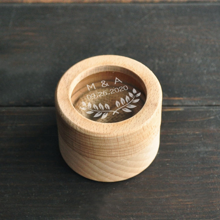 Wooden Ring Holder Box