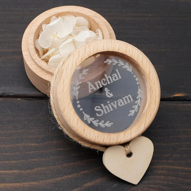 Wooden ring holder box, view 11 - MRSLM