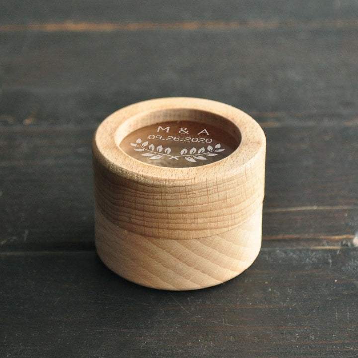 Wooden Ring Holder Box
