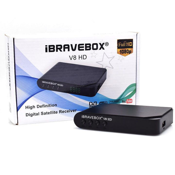 iBRAVEBOX V8 HD DVB-S/S2 TV Signal Satellite Receiver Support Newcam USB WIFI BISS POWEY VU Youtube - MRSLM