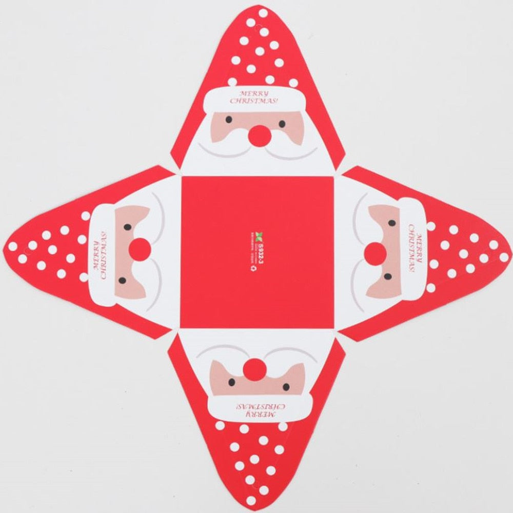 Triangle Shaped Christmas Gift Box 10 Pcs Set