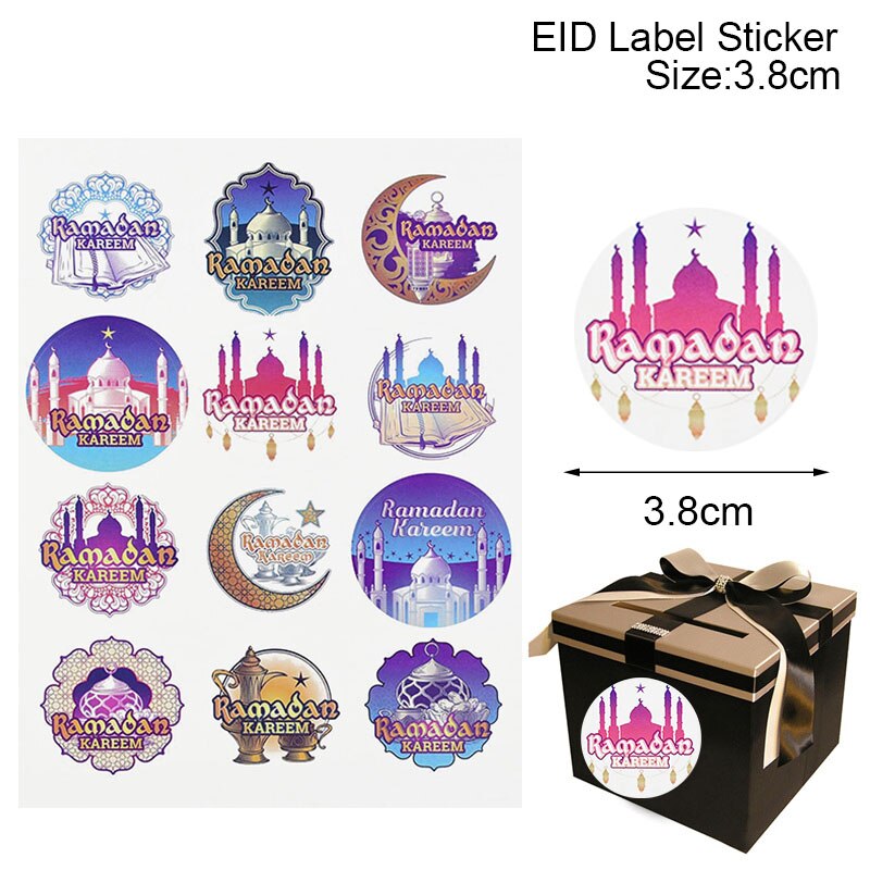 Eid paper gift stickers, view 6 - MRSLM