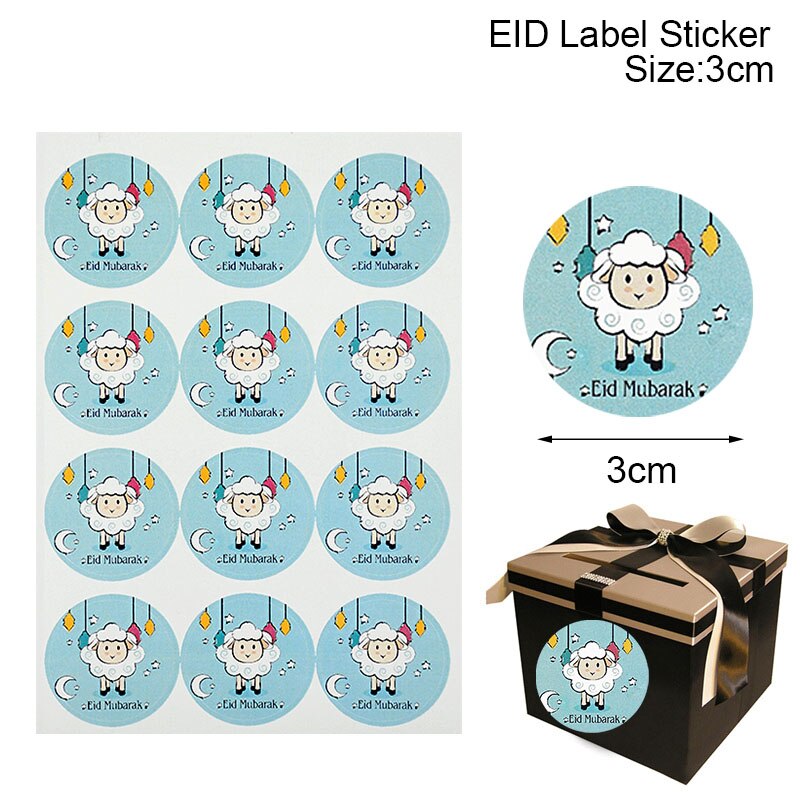 Eid paper gift stickers, view 7 - MRSLM