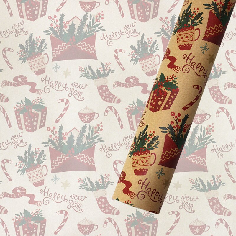 kraft paper christmas wrapping paper, view 25 - MRSLM