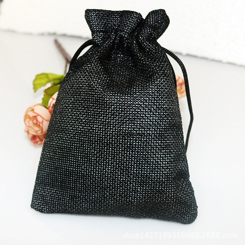 Set of 50 Natural Linen Gift Bags