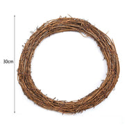 natural rattan wreath for wedding decor, view 6 - MRSLM