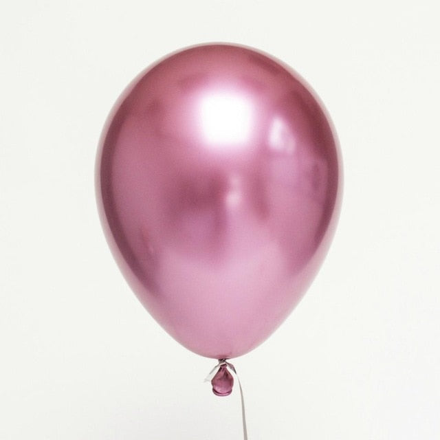 metallic latex balloon set 10 pcs, view 5 - MRSLM