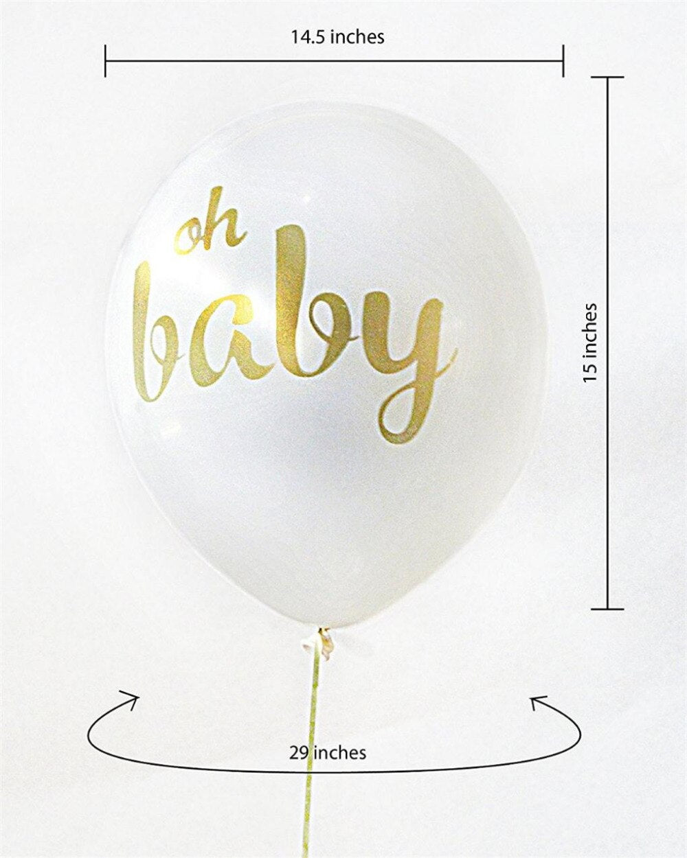 Baby Shower and Gender Reveal Party Balloons Set