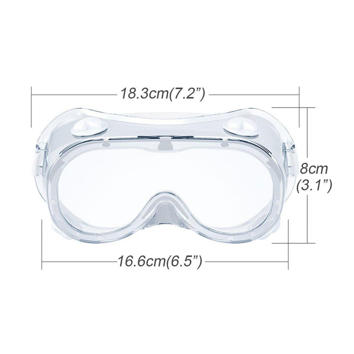 FDA CE Safety Goggles Anti Fog Dust Protective Goggles Splash-proof Glasses Lens Lab Work Eye Protection - MRSLM