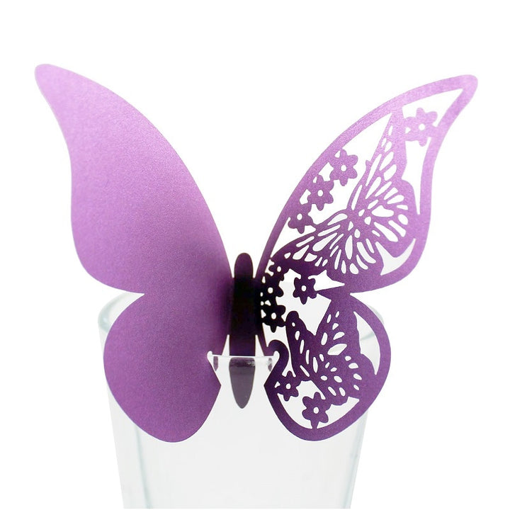 Butterfly Shaped Glass Tags