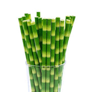 bamboo design paper straws - MRSLM