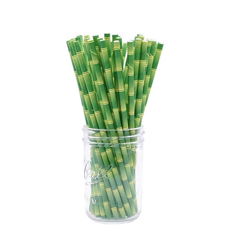 Bamboo Designed Paper Straws
