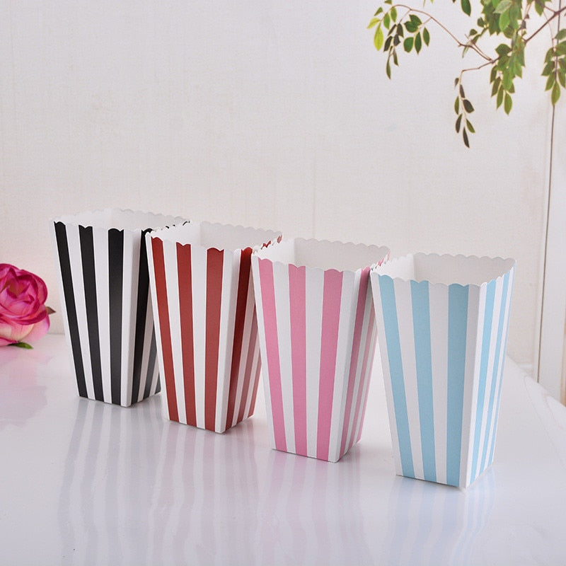 Colorful Paper Popcorn Boxes