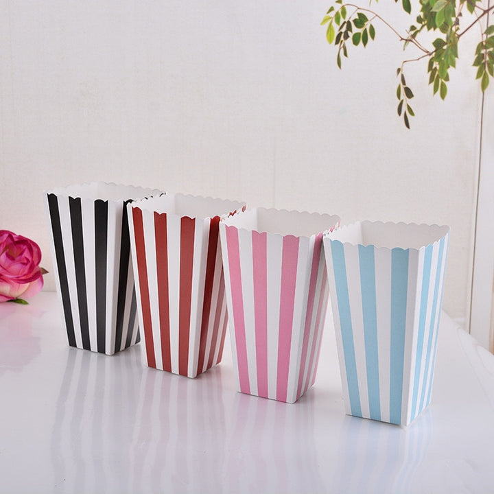 Colorful Paper Popcorn Boxes