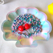 sparkle shell paper plates set, view 6 - MRSLM