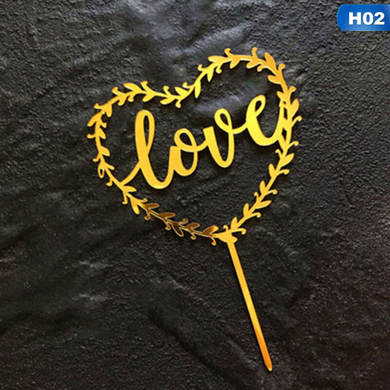 Heart Shaped Cake Topper