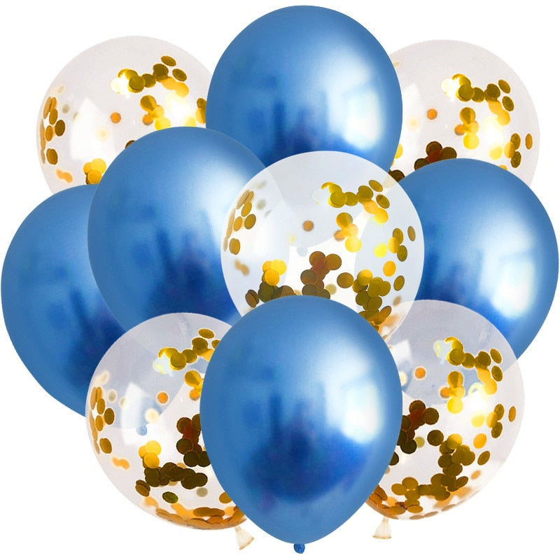 metallic latex party balloons, view 6 - MRSLM