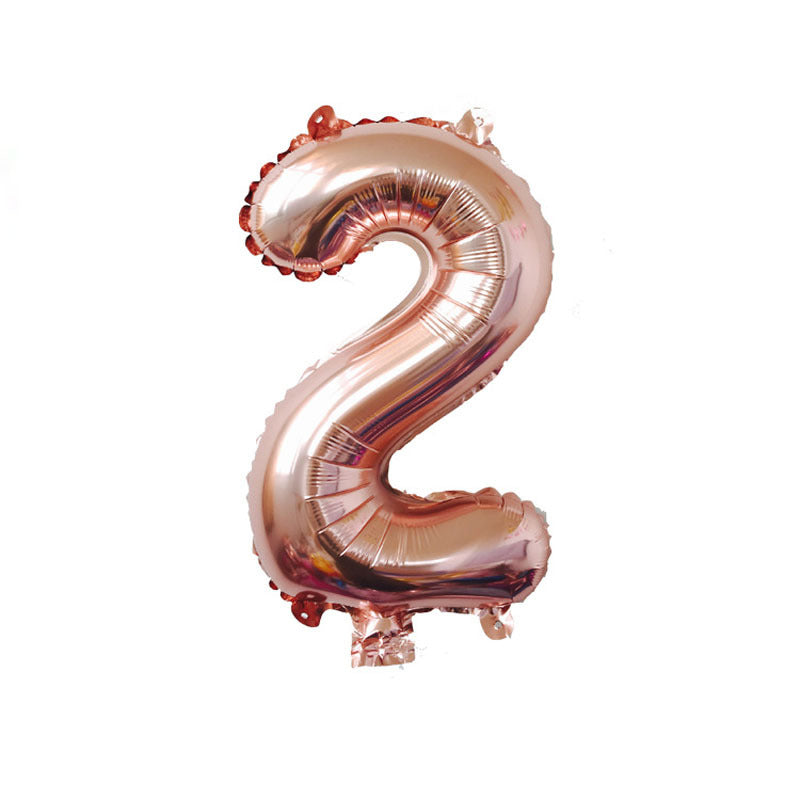 number shaped foil balloons, view 4 - MRSLM