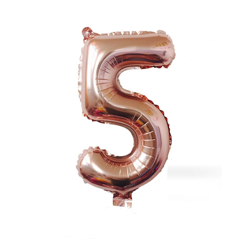 number shaped foil balloons, view 5 - MRSLM