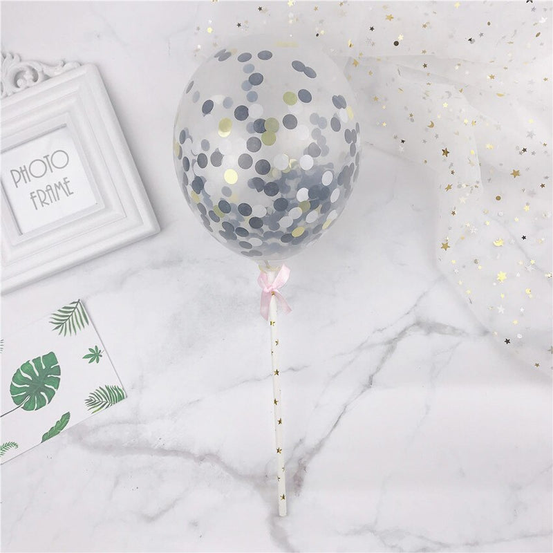 confetti balloon cake topper set, view 11 - MRSLM