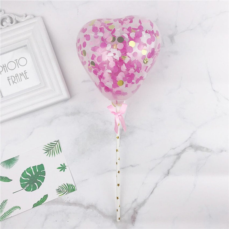 confetti balloon cake topper set, view 13 - MRSLM