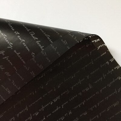letter printed wrapping paper, view 9 - MRSLM