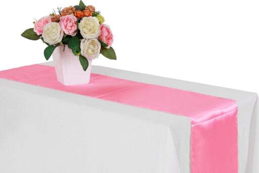 satin table runner, view 8 - MRSLM