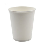 white disposable paper cups, view 2 - MRSLM
