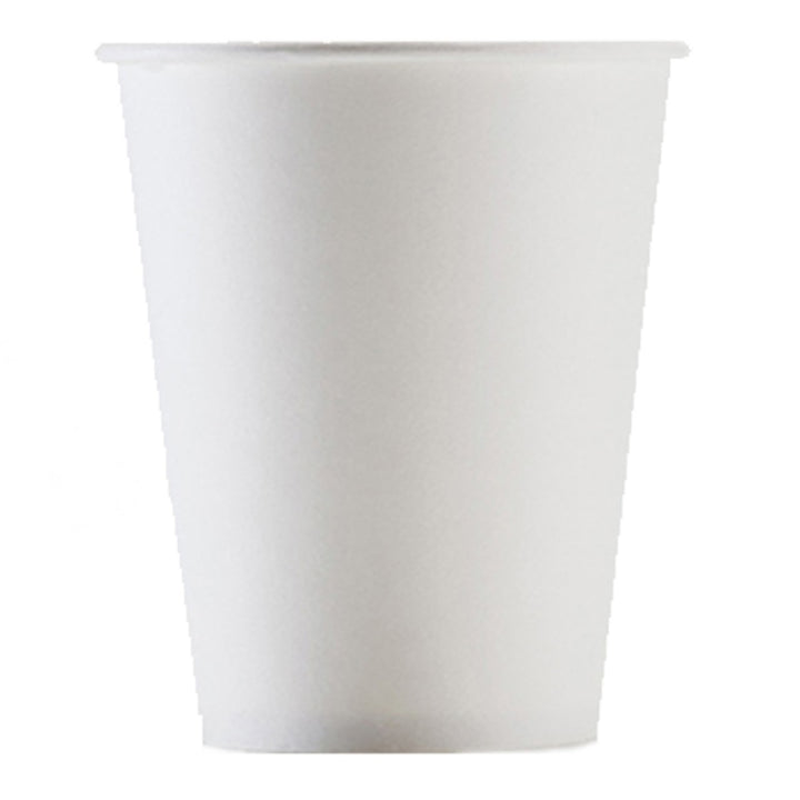 Pure White Disposable Paper Cups 20 - 100 pcs Set