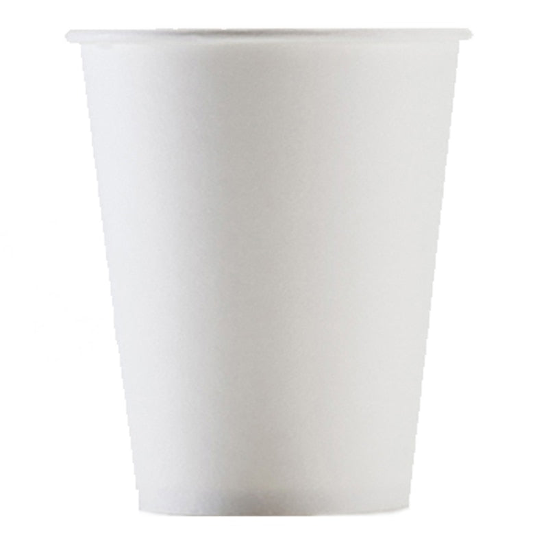 white disposable paper cups, view 4 - MRSLM