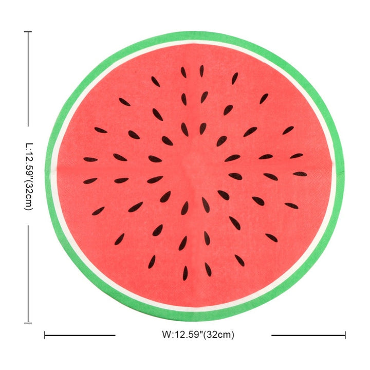 Disposable Watermelon Shaped Paper Plates