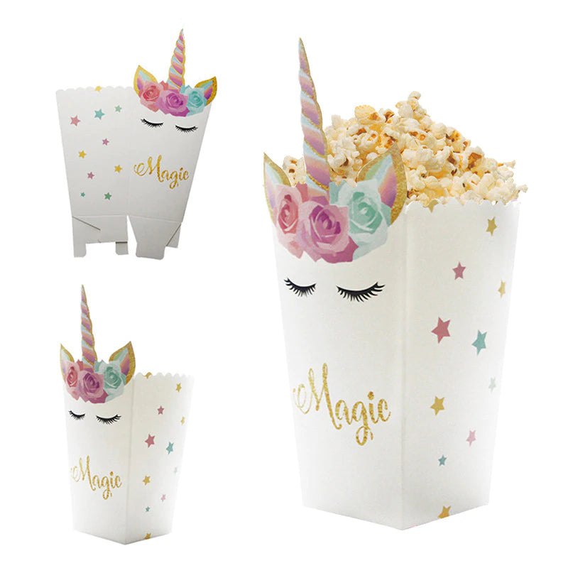 Cute Unicorn Popcorn Bags