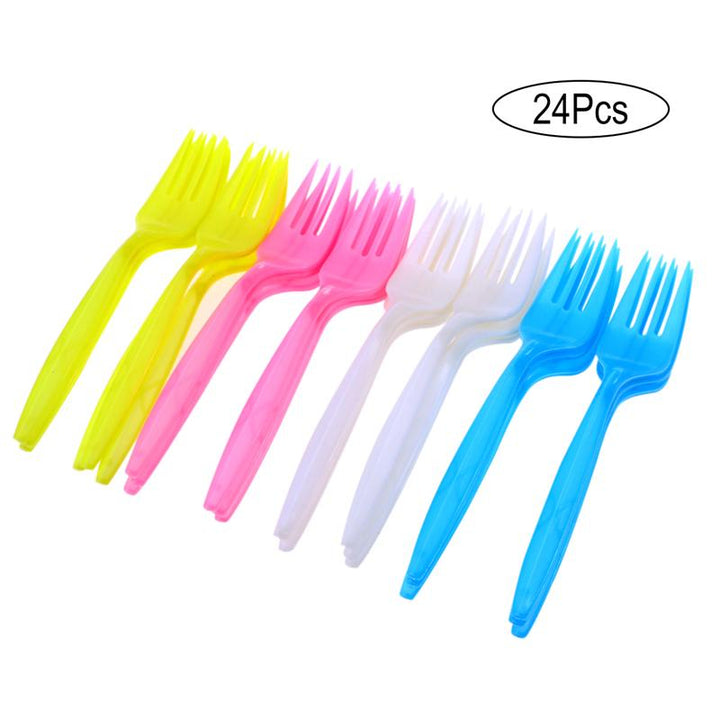Disposable Plastic Cutlery 24 pcs Set