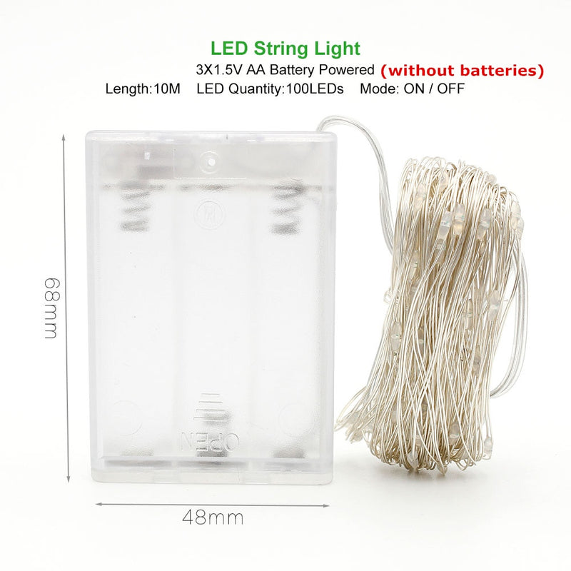 Waterproof LED Christmas garland, view 4 - MRSLM