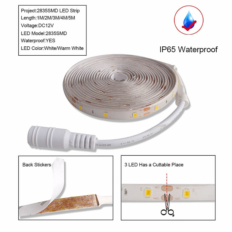 Fita de luz LED à prova d'água