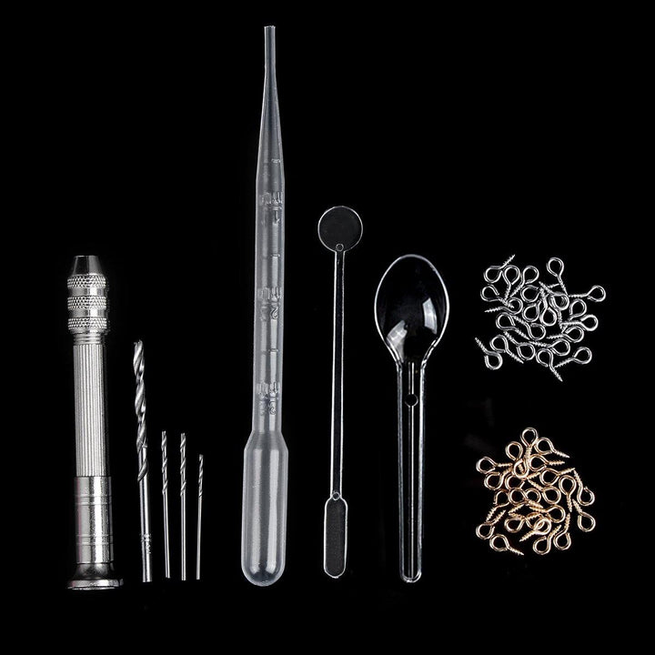 184Pcs Resin Casting Mold Silicone DIY Mold Jewelry Pendant Mould Making Craft Kit - MRSLM