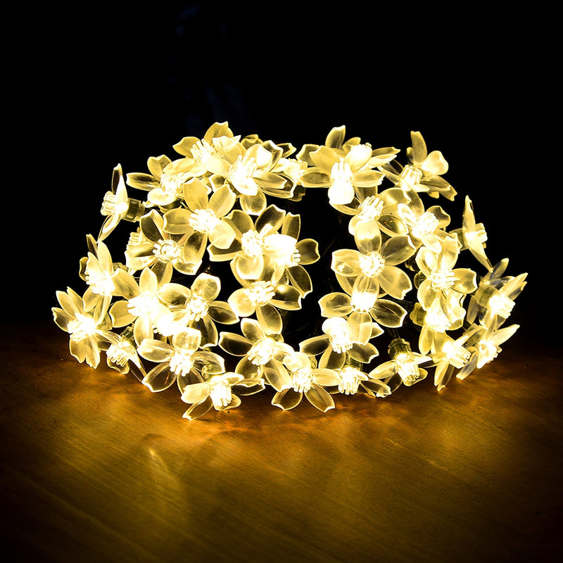field flowers led fairy lights, view 2 - MRSLM