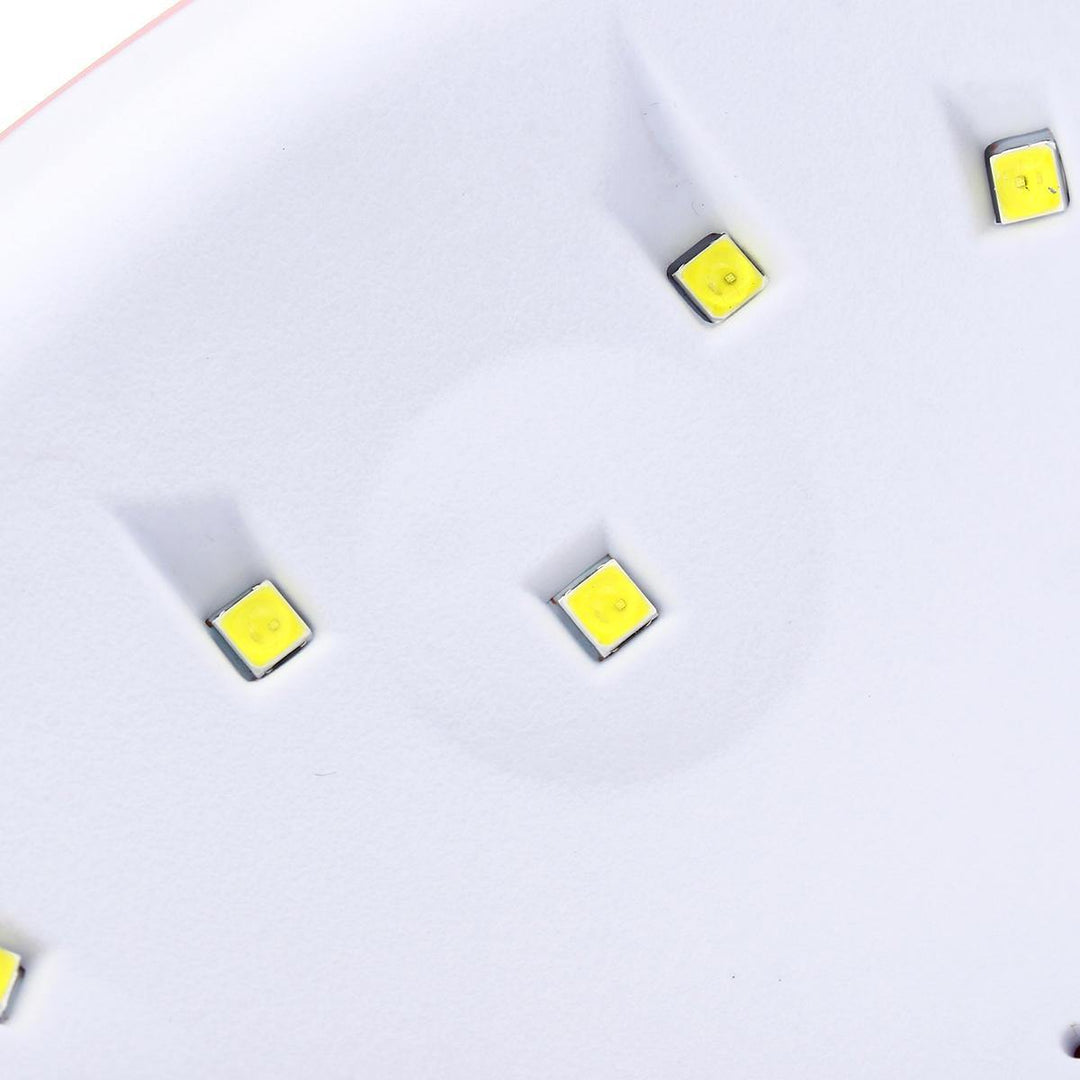 24W 12LEDs UV Nail Lamp Smart Sensing Gel Nails Polish Dryer Manicure - MRSLM