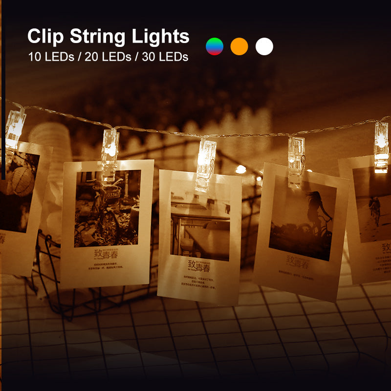 led string lights with photo clips, view 6 - MRSLM