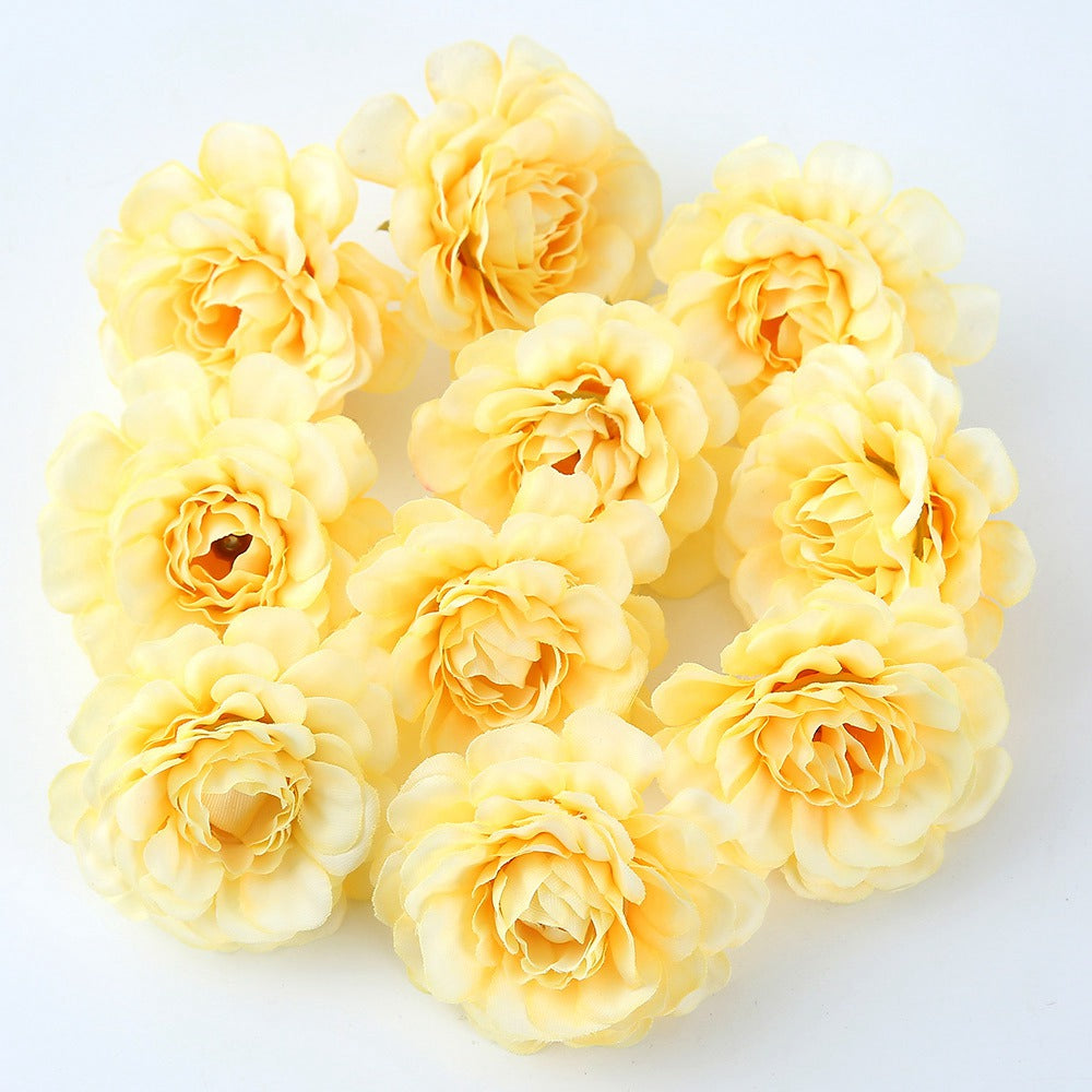 Small Artificial Flowers for Party 10 Pcs Set
