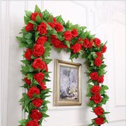 Silk roses garland, view 18 - MRSLM