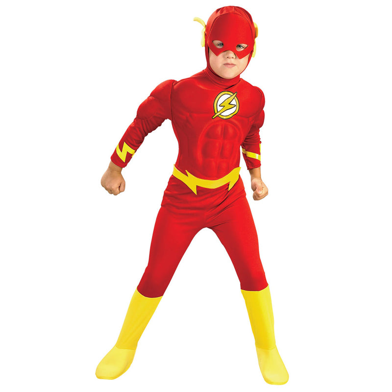 Boy's The Flash Muscle Cosplay Costumes