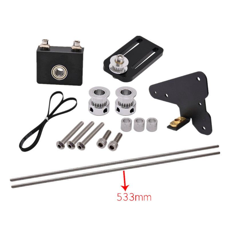 Creativity® 3D Printer Upgrade Kits Ender 3/CR10 Dual Z Axis T8 Lead Screw Kits Bracket Aluminum Profile WIth Belt Pulley for 3D Printer - MRSLM