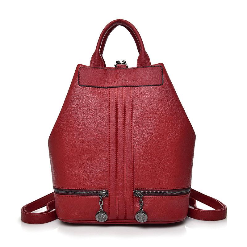 Women's All-Match Soft Leather Cowhide Backpack - MRSLM