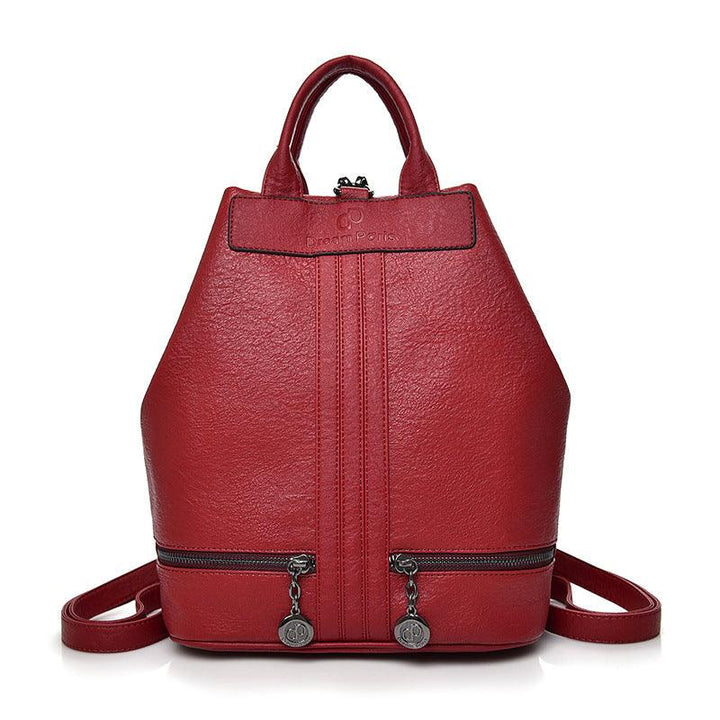 Women's All-Match Soft Leather Cowhide Backpack - MRSLM