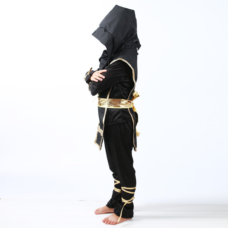 Kid's Black Ninja Cosplay Costume